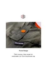 Peluş Astarlı Küçük Irk Köpek Montu Haki