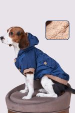 su geçirmez lacivert köpek mont, Köpek kıyafeti, Küçük ırk köpek
