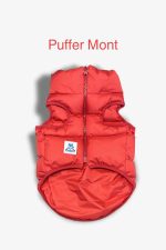 Kırmızı Puffer Köpek Montu – Küçük ve Orta Irklar – Soğuk Havalara Uygun Tasarım