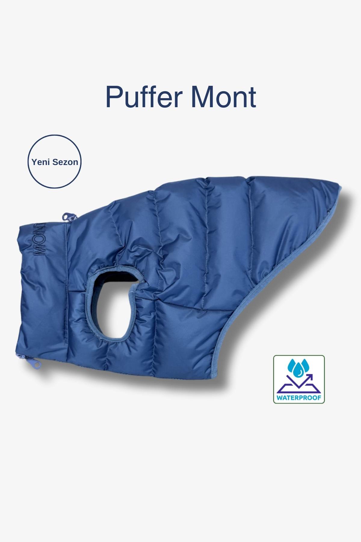 Lacivert Puffer Köpek Montu Lacivert Puffer Köpek Montu – Küçük ve Orta Irklar – Soğuk Havalara Uygun Tasarım